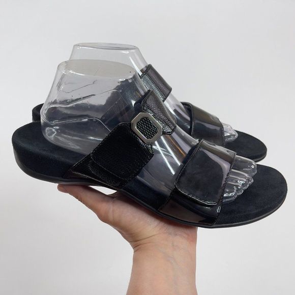 Vionic Shoes - Vionic Camila Black Slide Sandals